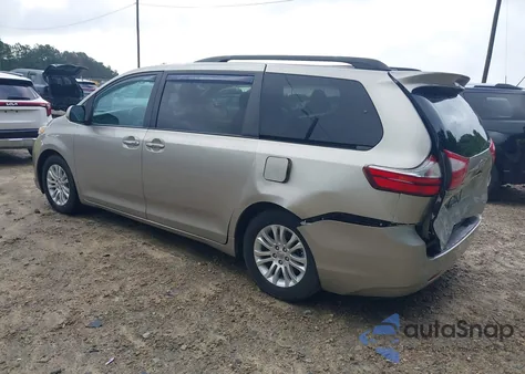 2016 Toyota Sienna Limited 7 Passenger/Limited Premium 7 Passenger/Xle 7 Passenger/Xle 8 Passenger z USA, uszkodzony, nr VIN 5TDYK3DC7GS751705